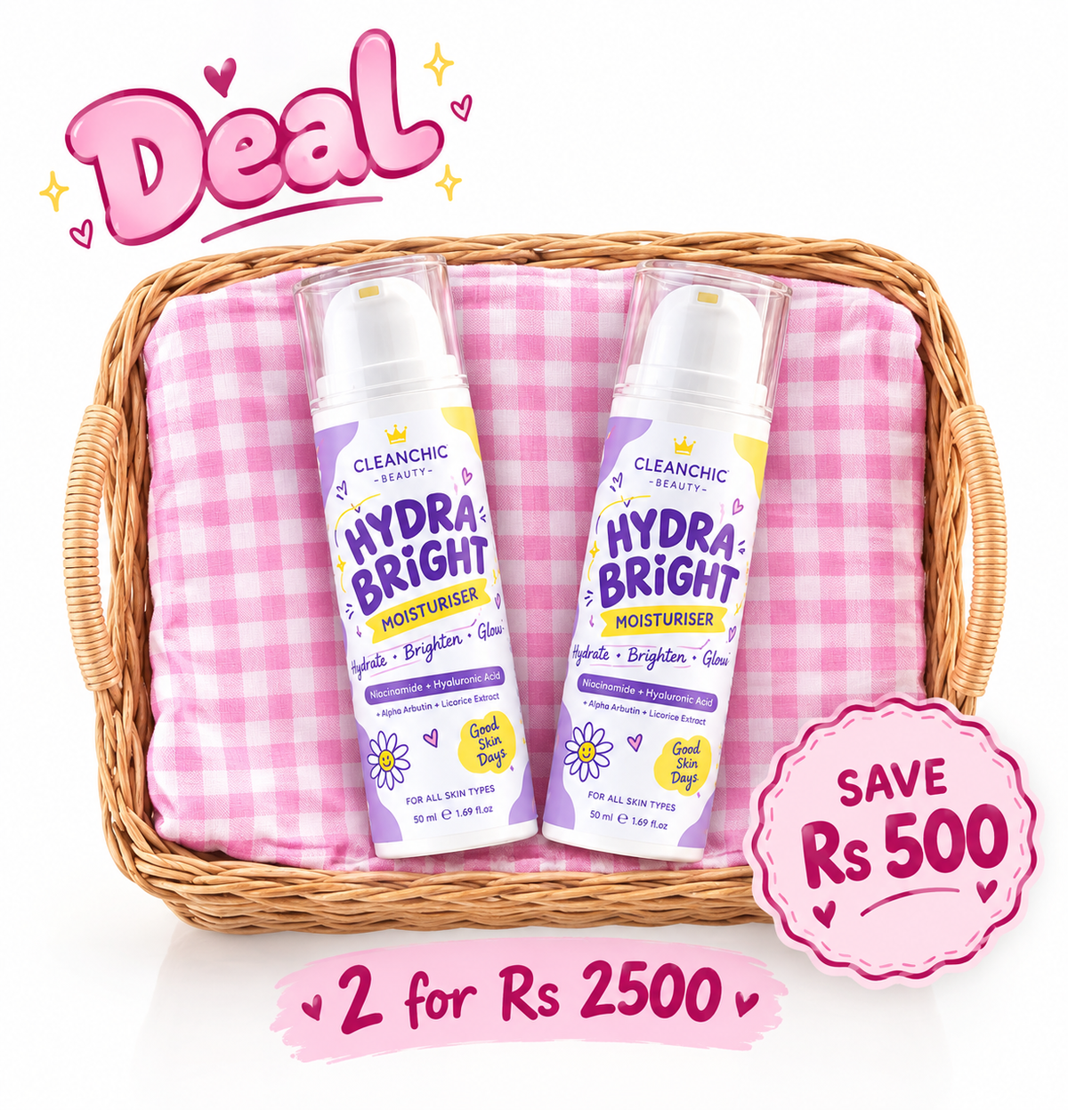 HydraBright Moisturisers Deal