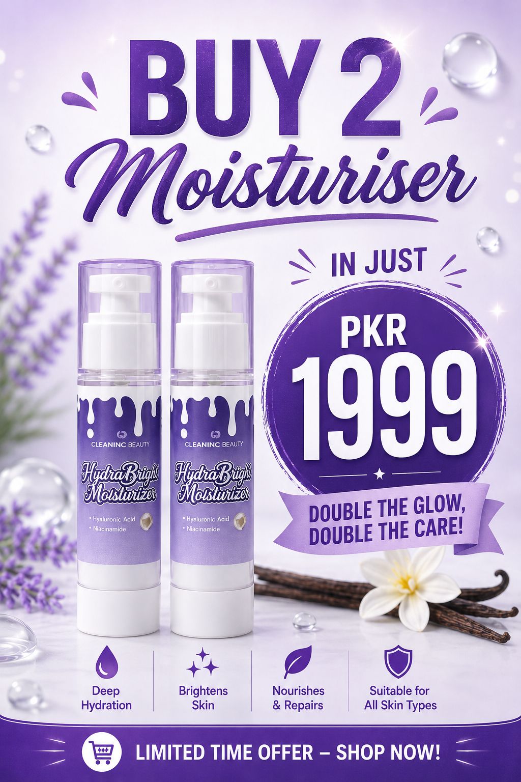 HydraBright Moisturisers Deal